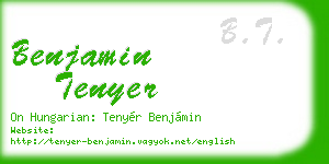 benjamin tenyer business card